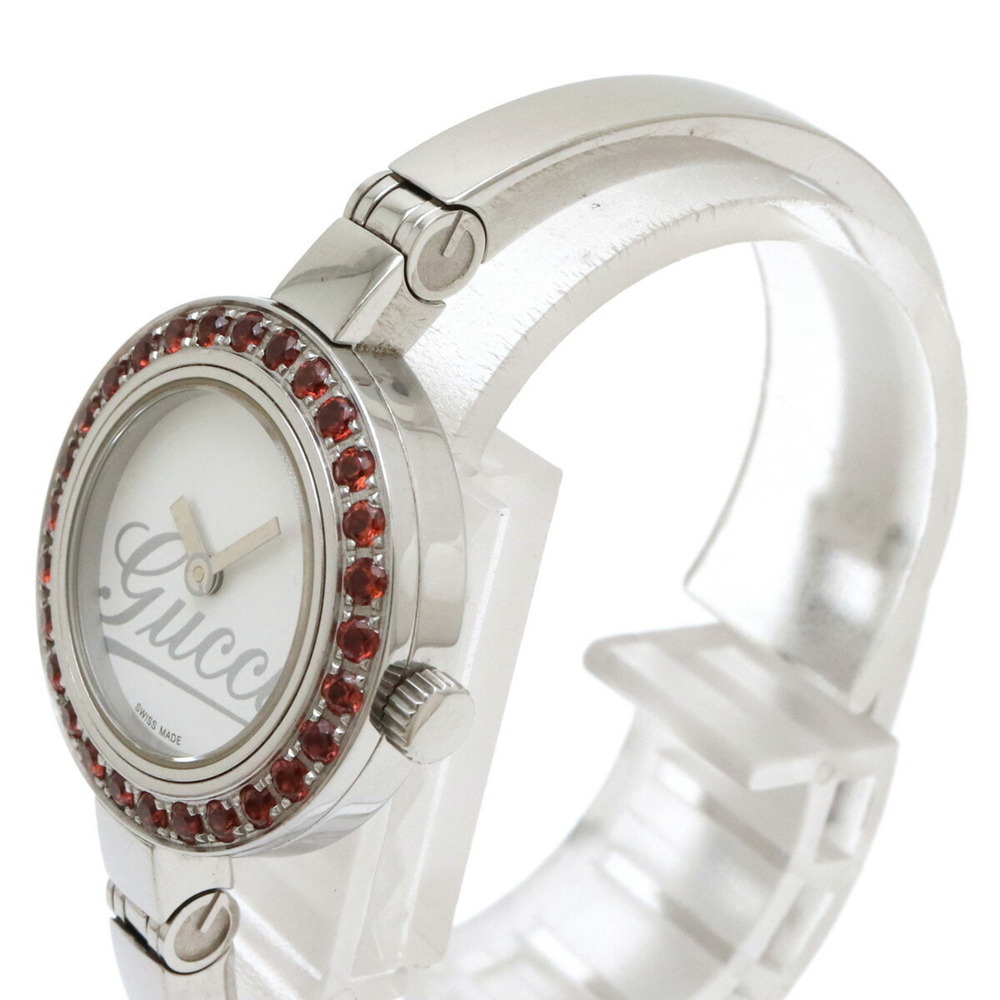 GUCCI Gucci Garnet Bezel White Dial Women's Quartz Watch 105 YA105535 - Picture 6 of 9